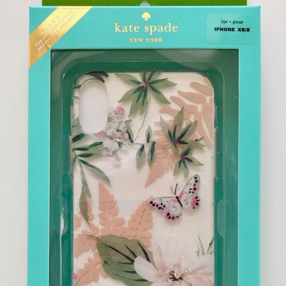 kate spade Accessories - NEW Kate Spade Jeweled Botanical iPhone X/XS Case